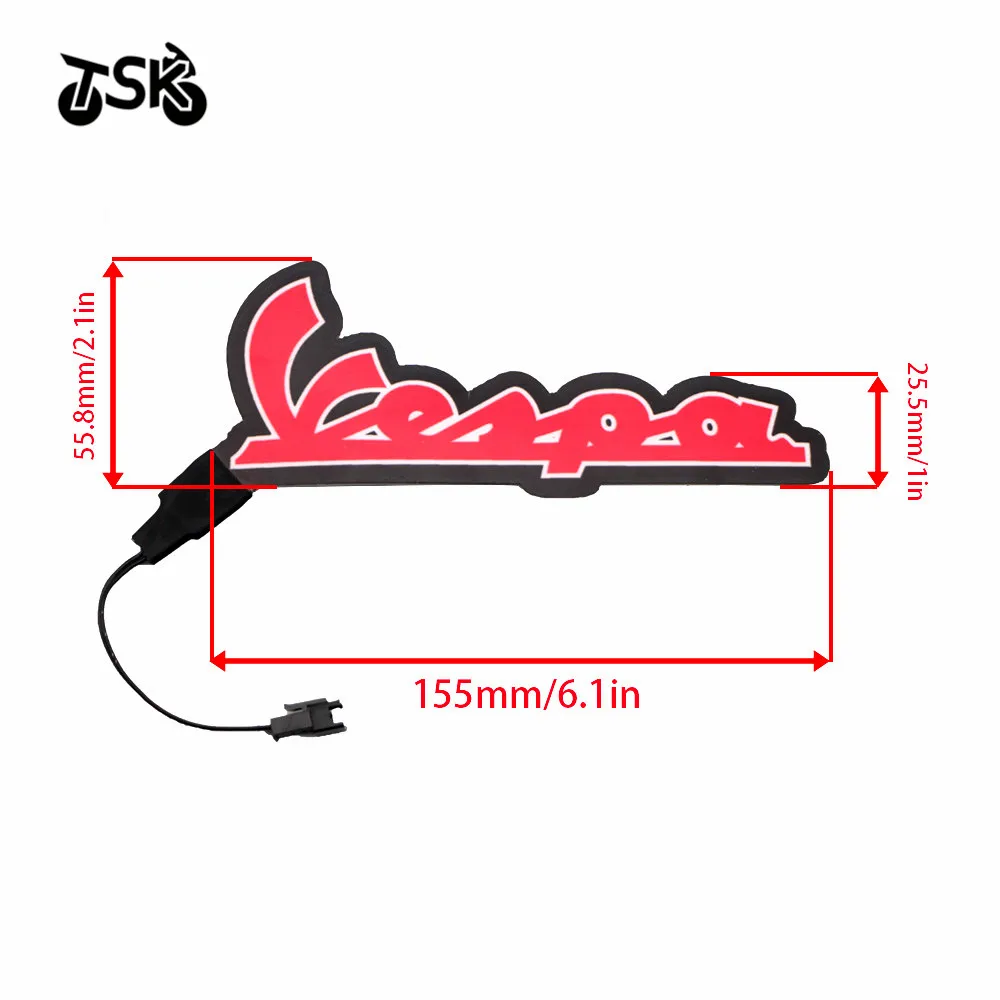 

For PIAGGIO Vespa GTS300 LX125 LX150 125 150 Sprint Primavera 300 LX LXV Motorfiets Licht LED DIY Reflecterende Koud Sticker