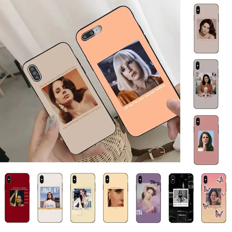 

YNDFCNB cute Lana Del Rey For iphone 13 11 8 7 6 6S Plus X XS MAX 5 5S se 2020 11 12pro max iphone xr case