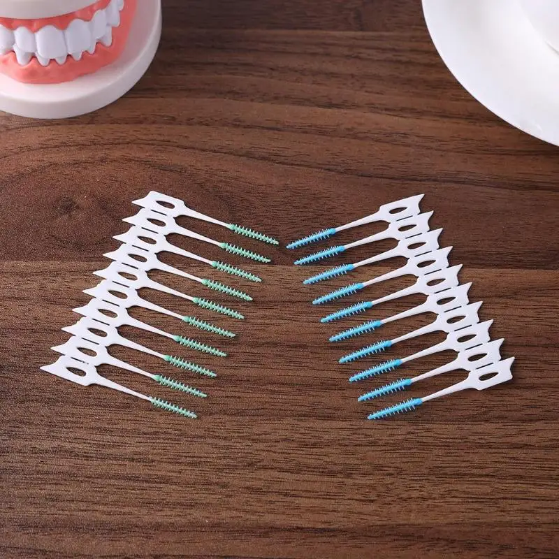 160 шт одноразовые зубные нити для ухода за полостью рта межзубные щетки для взрослых пластиковая зубочистка набор зубной нити