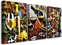 Wall Art Paintings For Kitchen Dining Room Wine Glass Bar Pictures