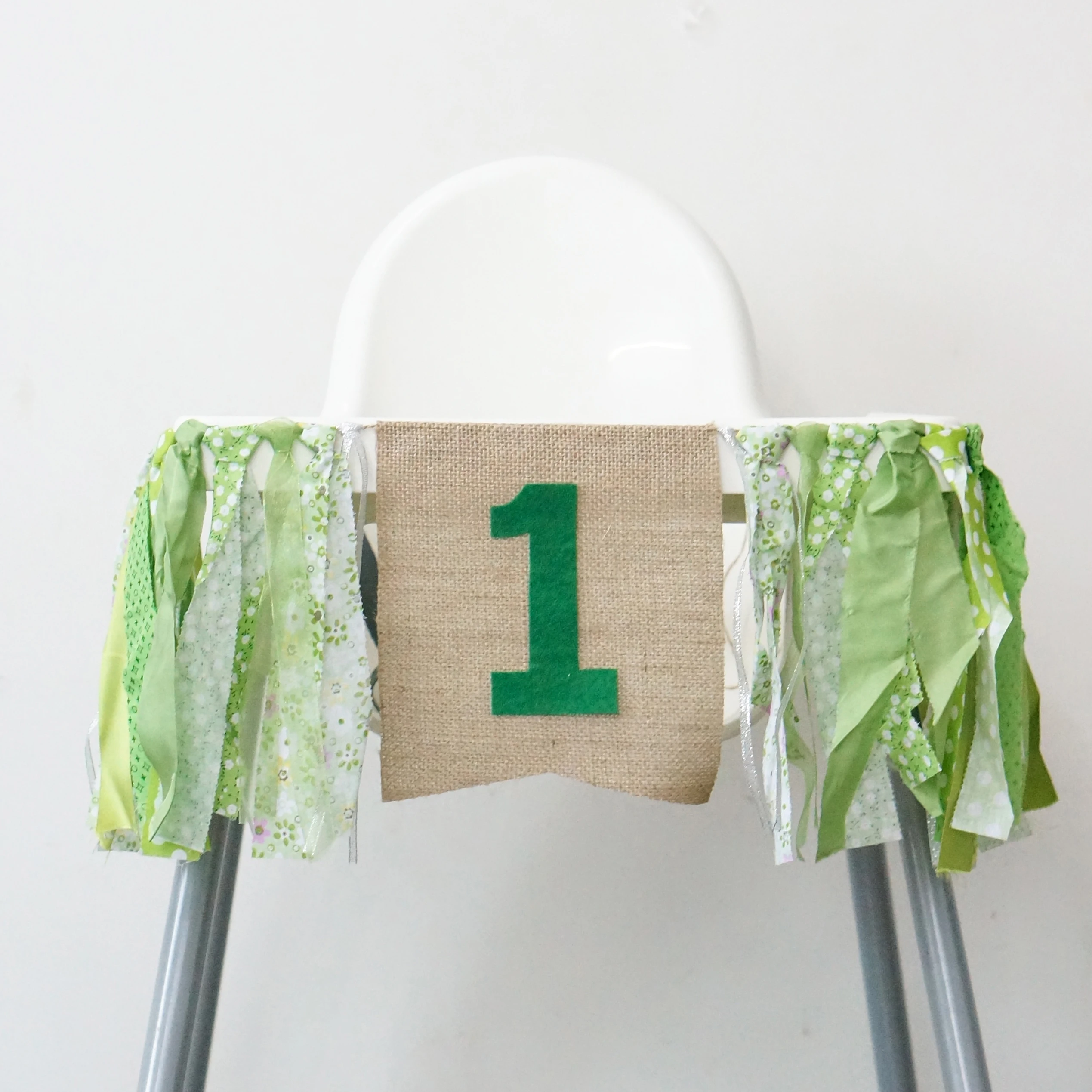 Зеленый Баннер на тему леса персонализированный флаг день рождения детский душ