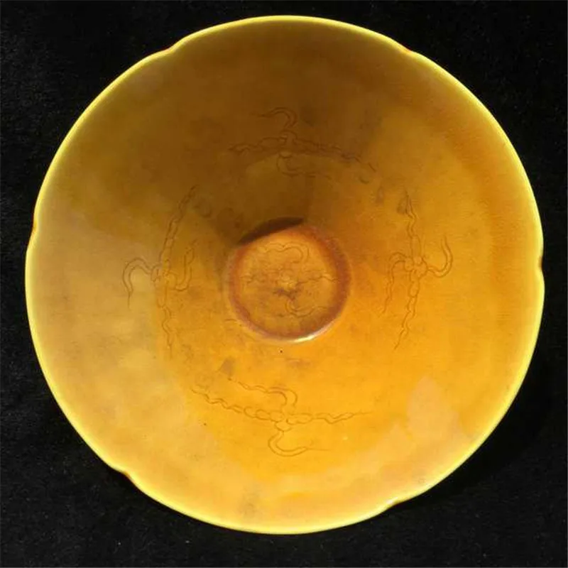 Бутиковый павильон сине-белая чаша с цветком лотоса античный фарфор подарок для