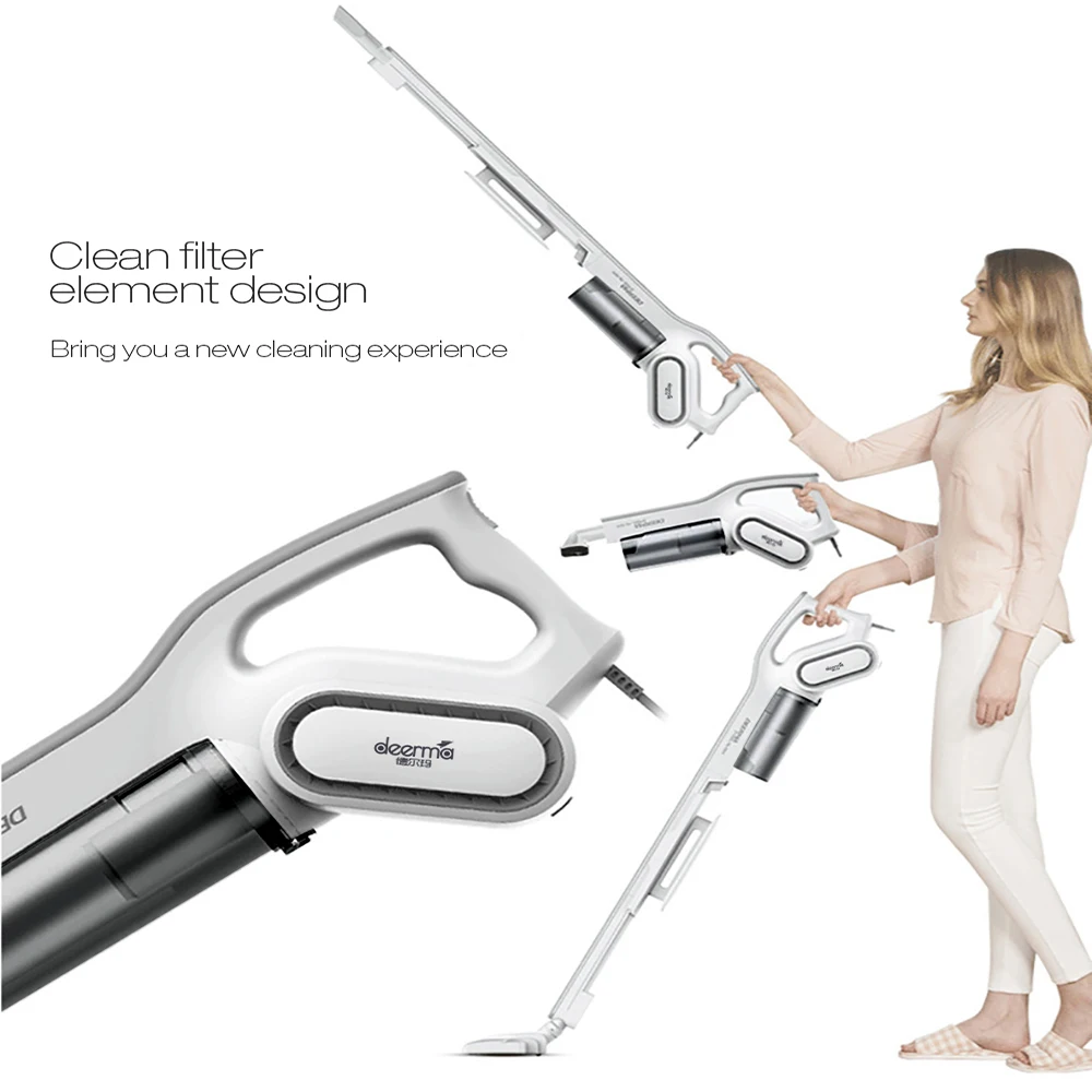 Горячий Deerma DX700 ручной пылесос бытовой бесшумный 15 кПа сильный всасывающий