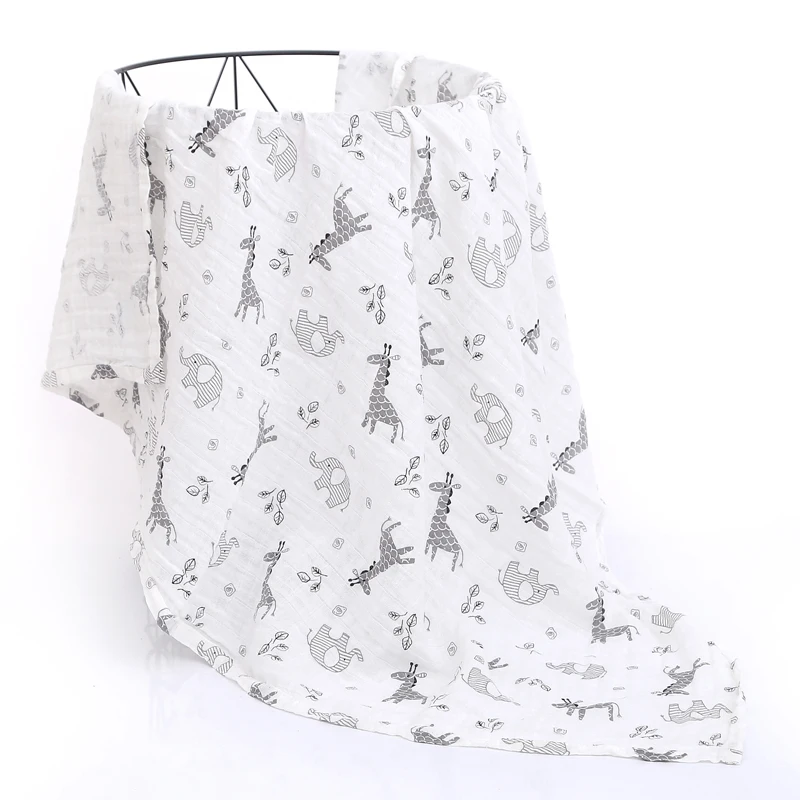 

Baby Blankets Newborn 100% Cotton Muslin Swaddles Baby Boy Girl Blanket Bath Gauze Infant Wrap Sleepsack Stroller Cover Play Mat