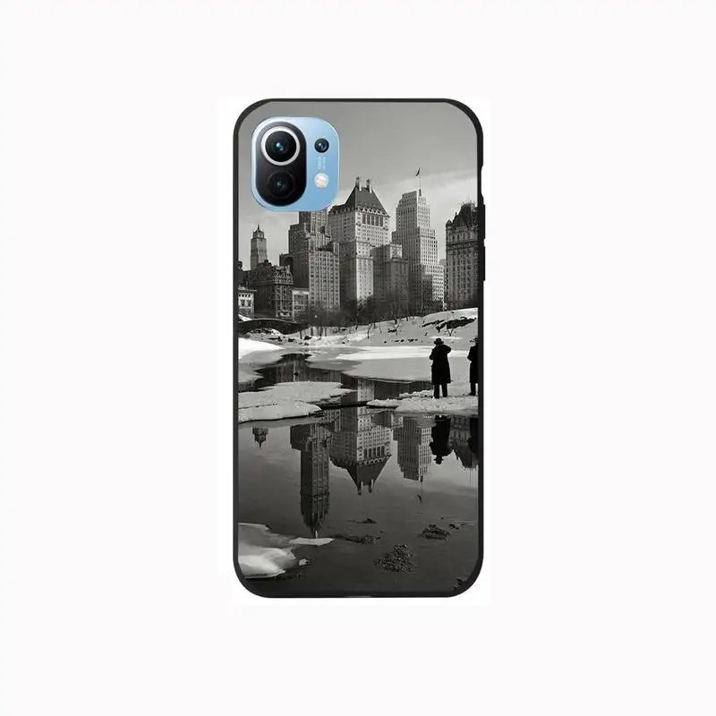 

Winter New York Central Phone Case For Samsung S6 S7 S8 S9 S10 E S20 Edge plus lite 2019 Black soft nax fundas cover