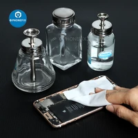 phonefix 100ml cell phone repair glass bottle pump dispenser for acohol acetone cleanser polish remover makeup remover tool