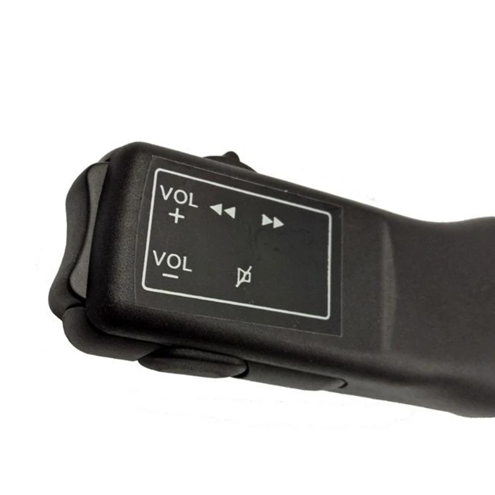 

1x Remote Control Black Nylon plastic Steering Wheel Button Radio High quality