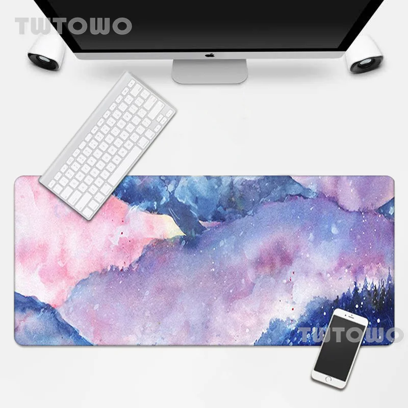 

Большой коврик для мыши XXL HD Коврик для мыши Коврик для клавиатуры красочный чернильный рисунок мраморный коврик для геймеров мягкий коврик...