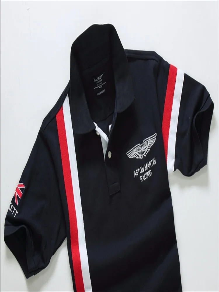 Мужская рубашка поло с коротким рукавом для гольфа летняя спортивная