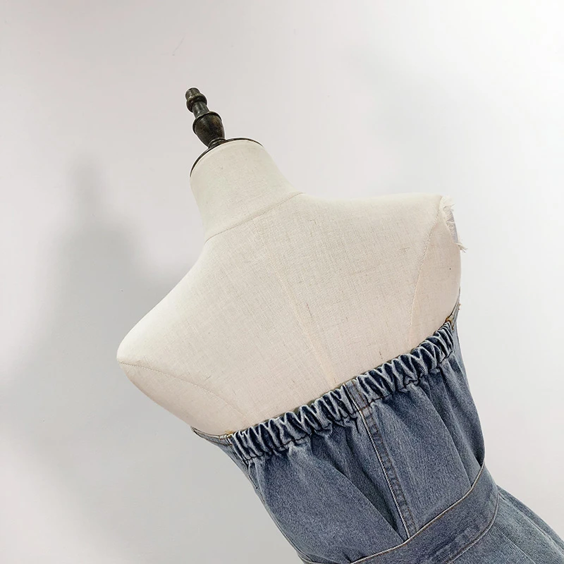 

Strapless Women's Vests Sexy Irregular Sleeveless High Waist With Sashes Vest For Female Fashion Clothing Tide