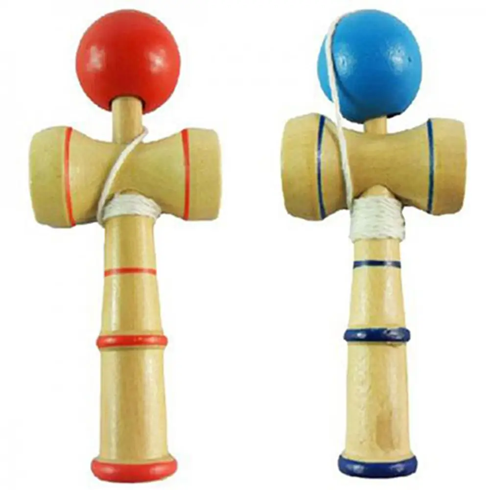 Дети деревянный шар Kendama традиционные японские игра балансирующая мастерство