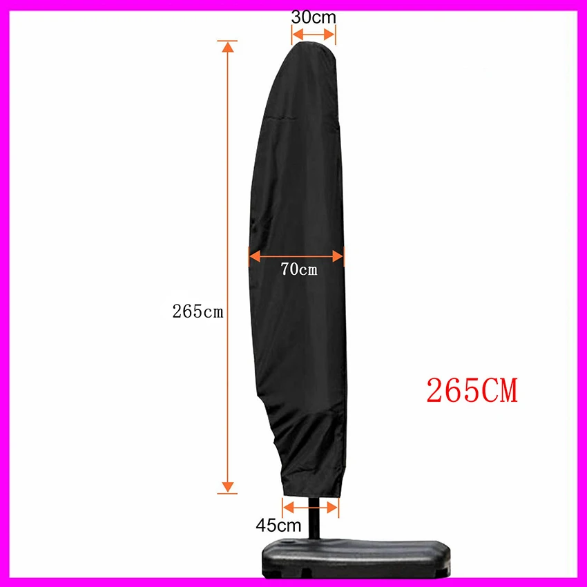 Крышка зонта для внутреннего дворика-210D водонепроницаемая крышка наружного