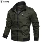 Ветровка мужская в стиле милитари, хлопковая куртка-бомбер в стиле милитари, пилотная куртка-карго, одежда для мужчин, весна-осень