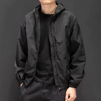 2021 new personalized men jacket regular long sleeve customize advertising jacket a772 windbreaker black