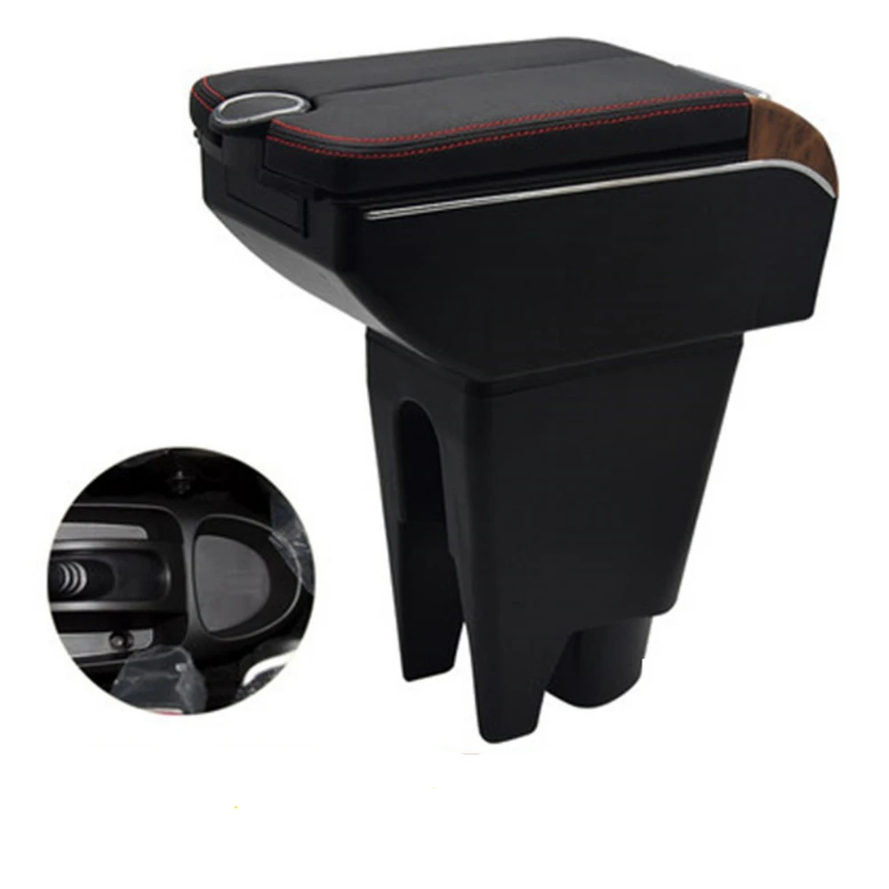 

For byd f0 Armrest Box Double doors open USB interface Centre Console Storage Box Arm Rest Car accessories armrests