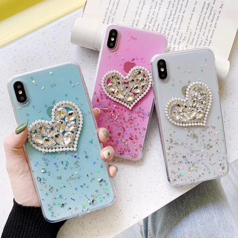 XINGDUO Роскошный чехол для телефона с бриллиантами Samsung M10 M20 M30 Bling флакон духов