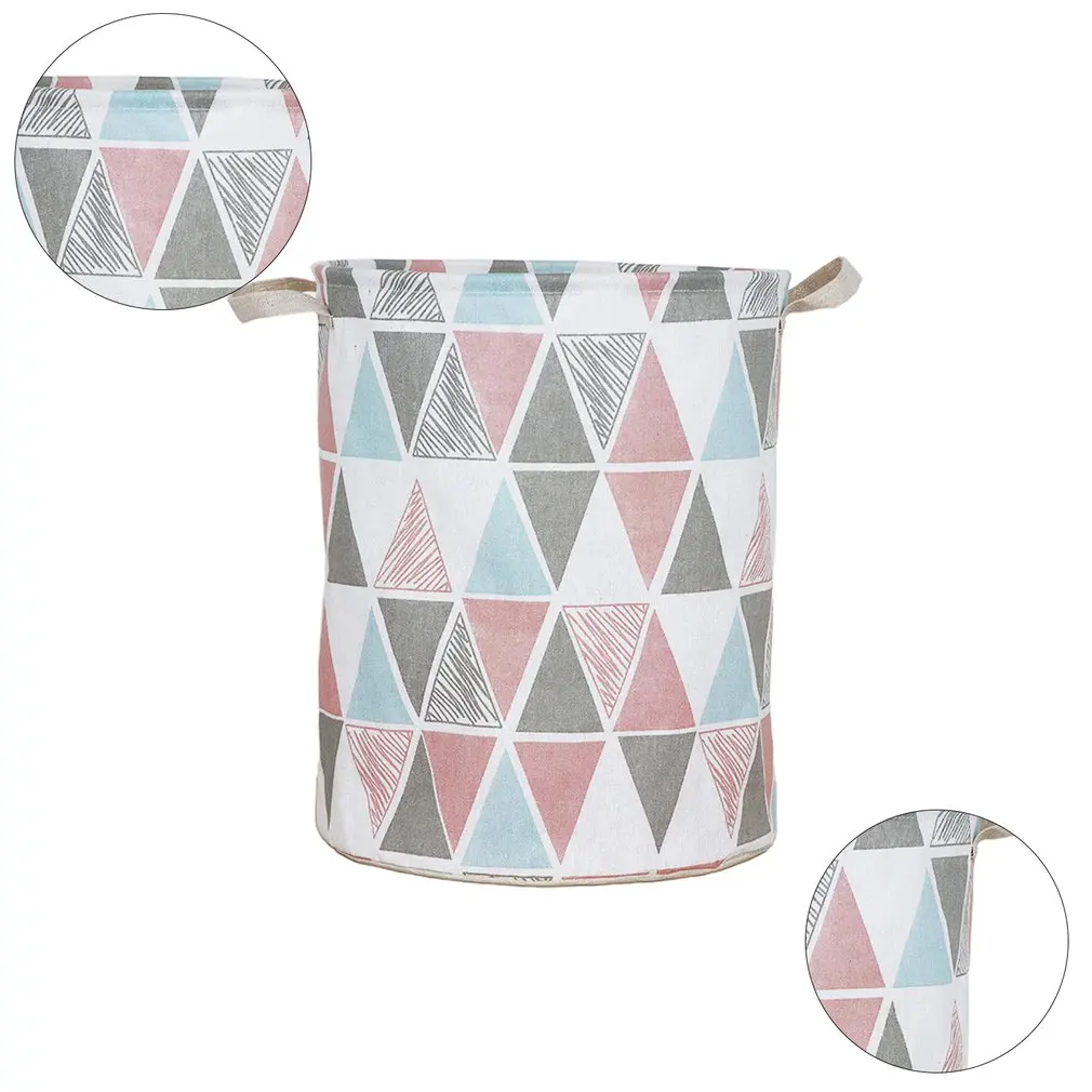 

Cotton Linen Foldable Dirty Clothes Hamper Large Laundry Basket Dirty Clothes Storage Bag Toy Storage Bucket Laundry Basket
