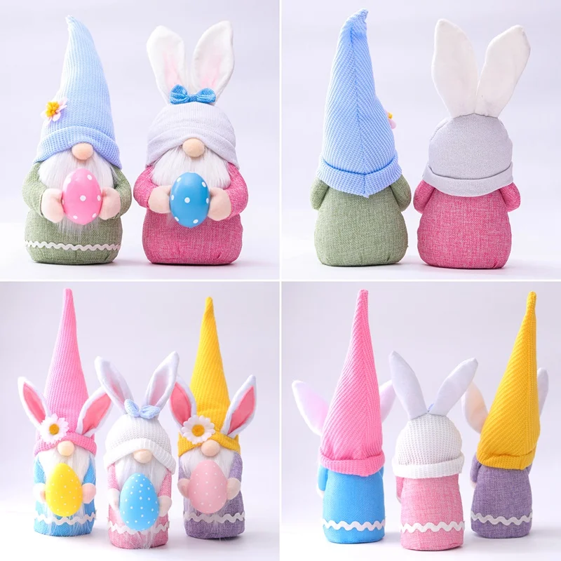 

Пасхальная кукла, яйцо кролика, пасхальные украшения для дома, кролик, товары для Пасхальной вечеринки, детские подарки, украшение «сделай с...