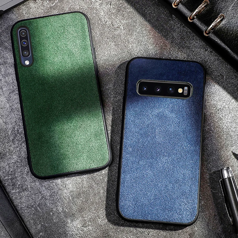 Кожаный чехол для телефона Samsung Galaxy S10 s10e S20 Plus s20 Ultra Note 10 plus samsung A30s A50s A70 воловья