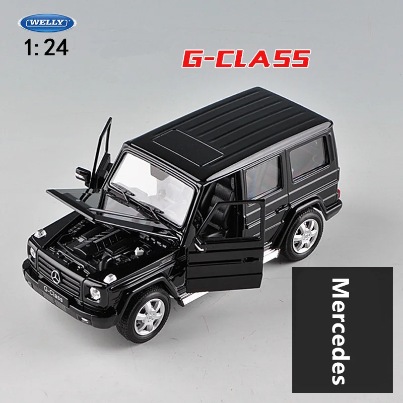 Модель автомобиля welly 1:24 Mercedes-Benz G500 G55 модель из сплава имитация украшения