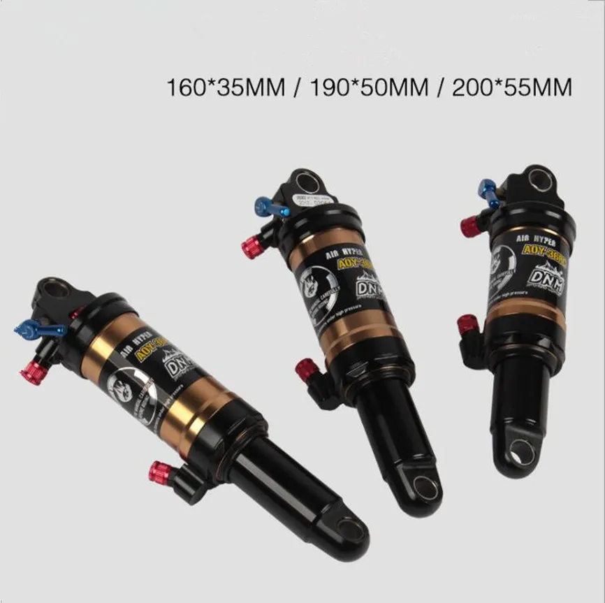 

DNM AOY-36RC XC MTB Mountain Bicycle Rear Shocks Double Air 165 190 200mm Shock Absorbers DH Soft Tail Rear Suspension