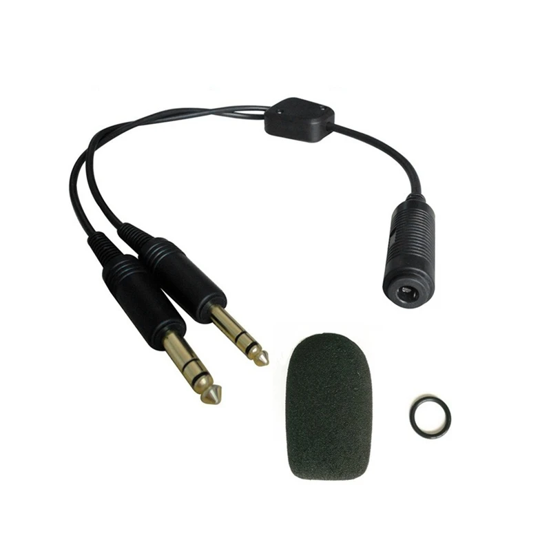 H-GA вертолетный авиационный адаптер для наушников к универсальной авиационной