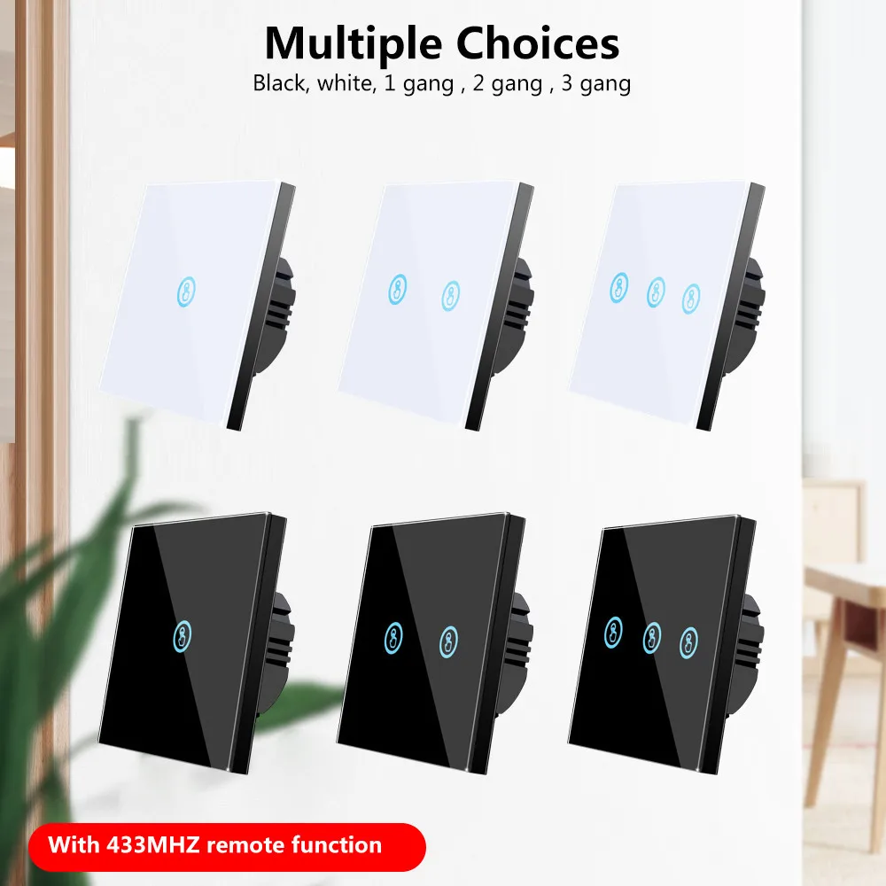 Сенсорный выключатель SMATRUL smart настенный светильник стандарт ЕС 110 В 220 433 МГц