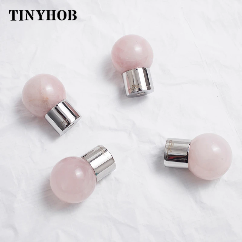 Ручка из нержавеющей стали и хрусталя/ручки для дверей шкафа в форме круглого