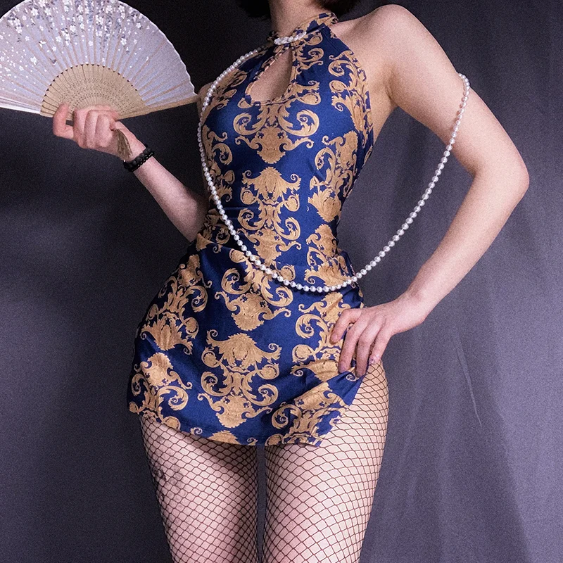 Соблазнительное нижнее белье в китайском стиле искусственная кожа косплей