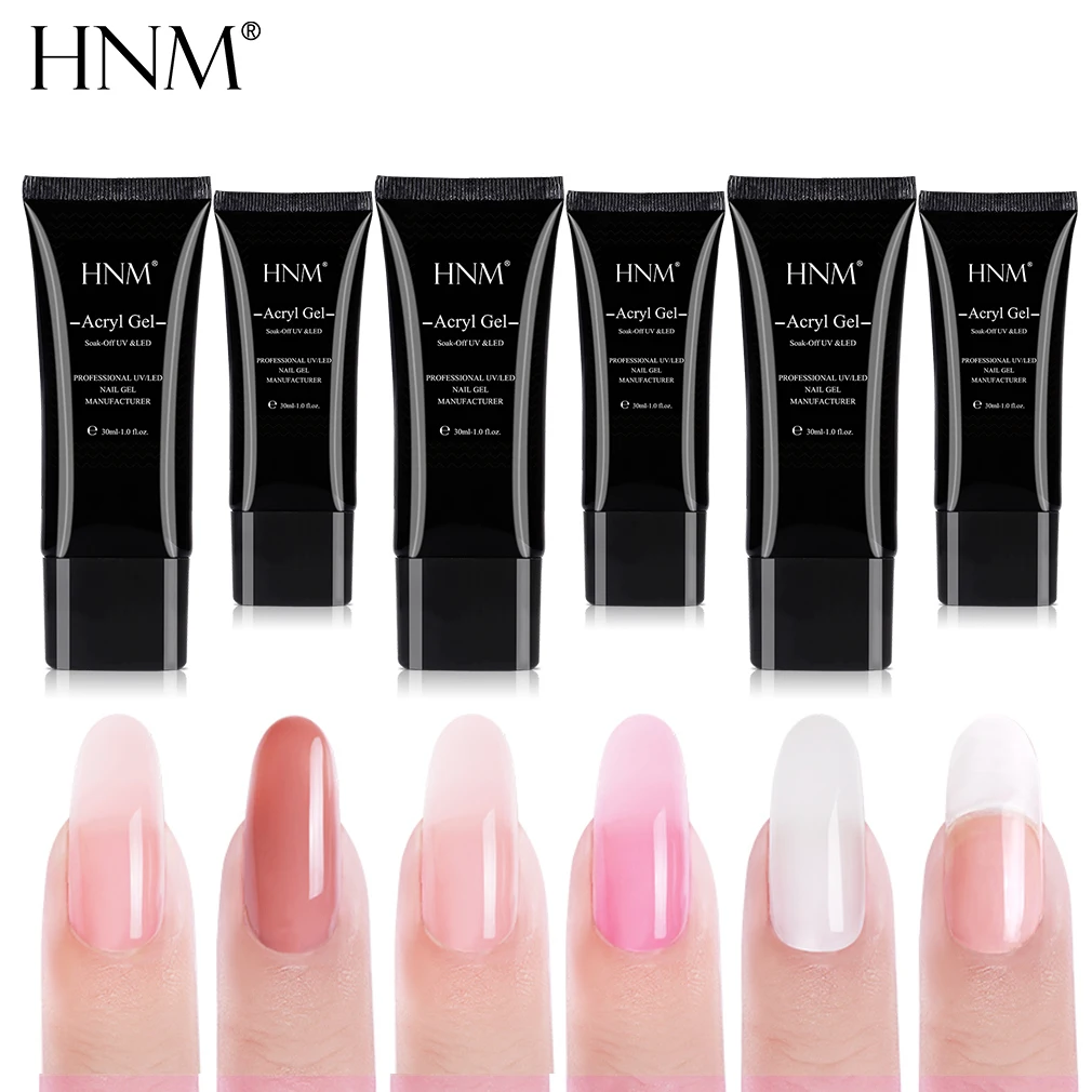 HNM 30 мл УФ полигель для наращивания ногтей акриловый гель ic нужна ручка стикер