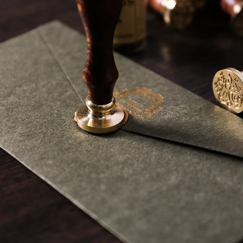 Запечатывание воска классический начальный деревянный штамп Печать Алфавит