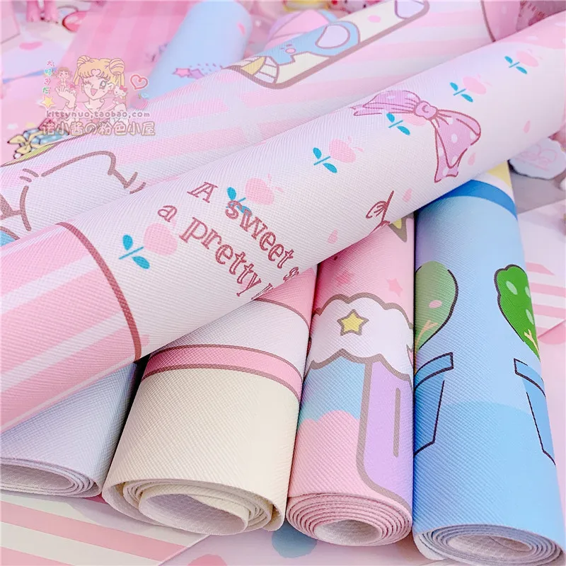 Игровой коврик для мыши с милой мультяшной мелодией геймерский японская