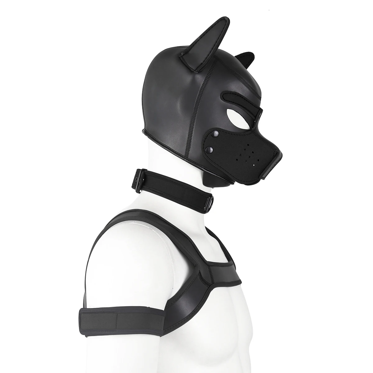 Puppy Play Dog Bondage Hood Mask Collar Armband Cosplay Fantasy Harness Bondage Sexy Set Adult Games Slave Pup Role Play Couples