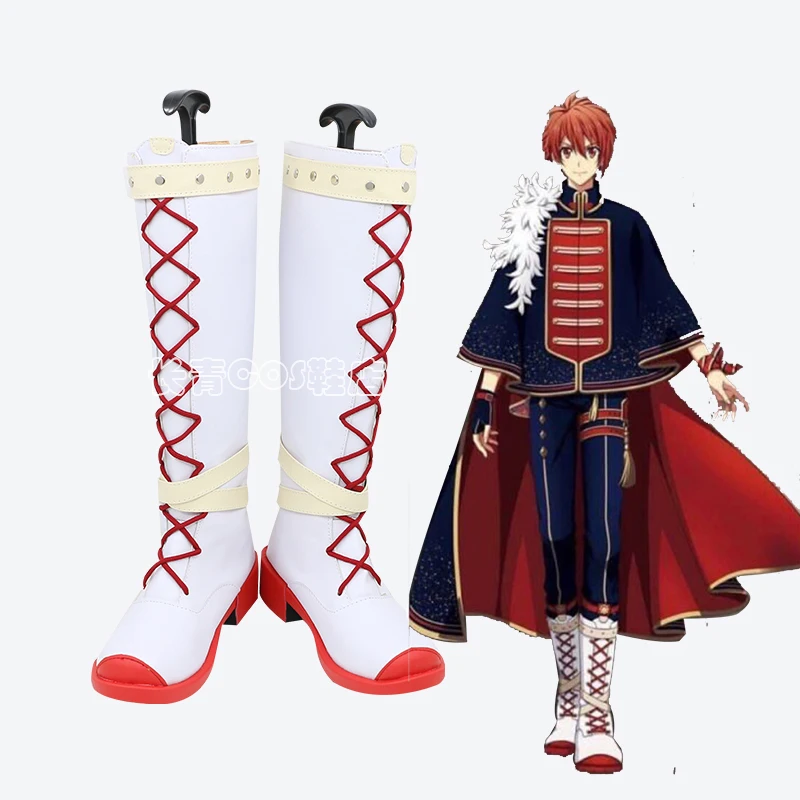 

IDOLiSH7 2-й живой единица единиц единого единовременного соединения IDOLiSH7 центр Рику наназе аниме косплей белые длинные ботинки C006