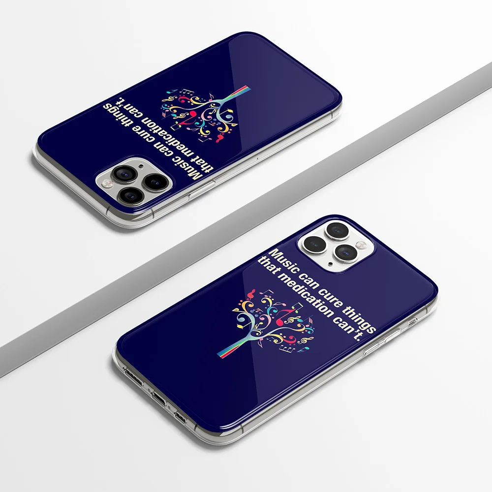 

Music Tree Design Mobile Phone Cover Case for IPhone 11 Soft TPU Cell Phone Protection Case Cell Phone Back Cover Accessories