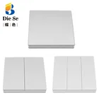 Универсальный беспроводной пульт дистанционного управления, 433 МГц, 86 настенный радиочастотный передатчик с 1, 2, 3 кнопками для освещения домашней комнатыпереключатель лампочек