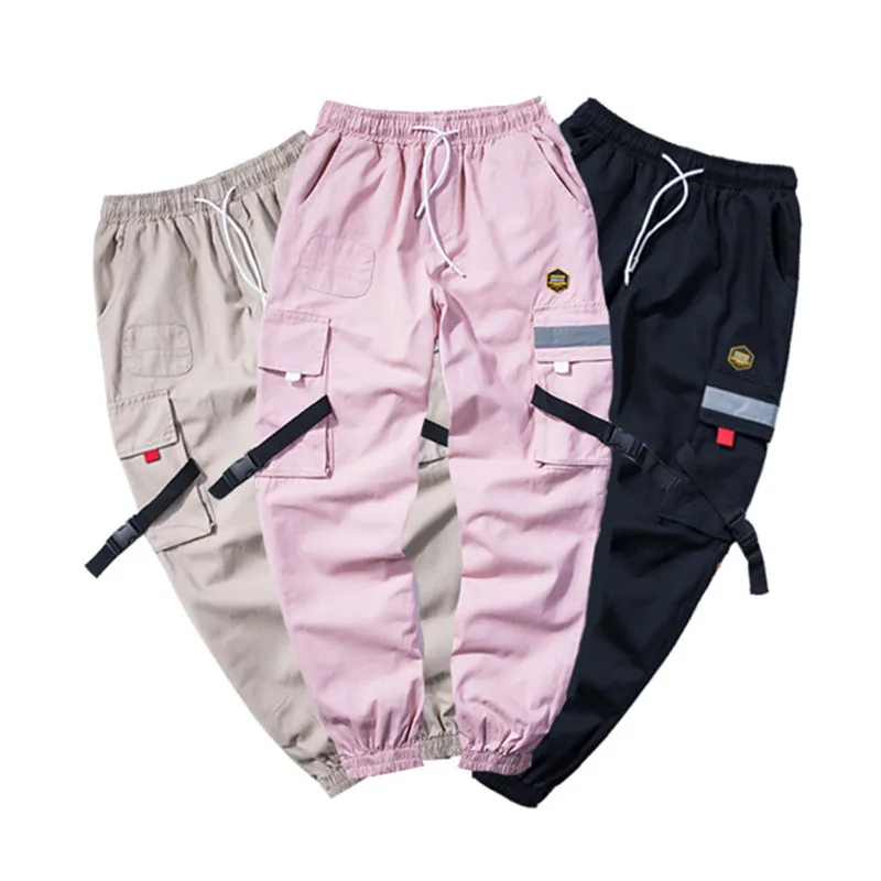 

Sweatpants Streetwear Men's Multi Pockets Cargo Harem Pants Hip Hop Casual Male Track Pants Joggers Trousers Harajuku Men Pants