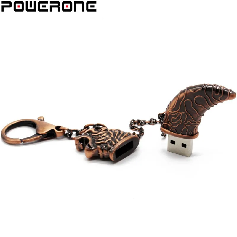 Металлический USB флеш накопитель POWERONE 4 ГБ 16 32 64 2 0|USB флэш-накопители| |