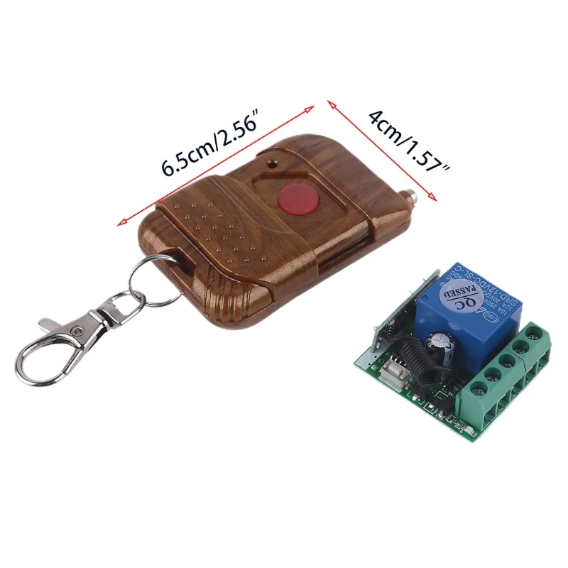 

Wireless Remote Control Switch 12V 1CH relay Receiver Module RF Transmitter with 433 Mhz Remote Controls