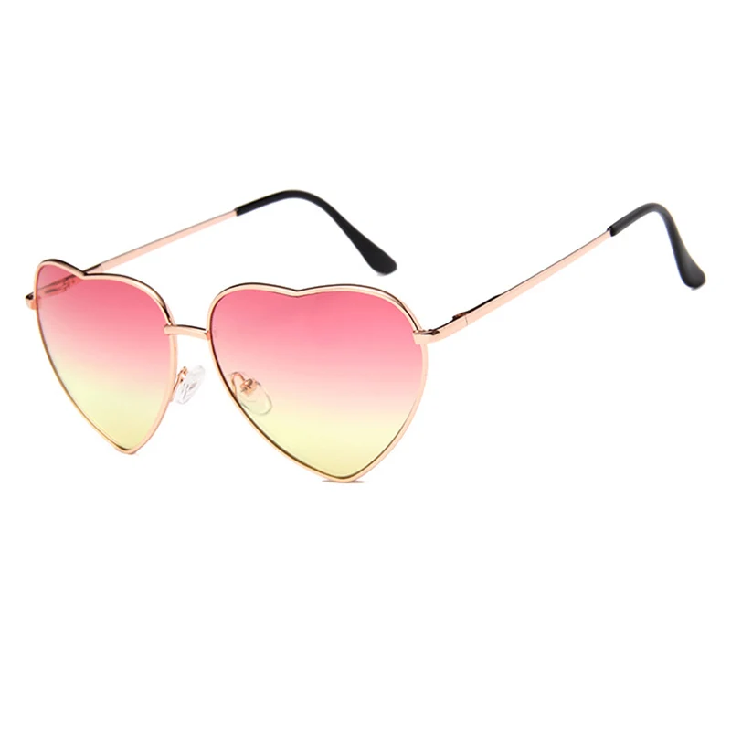 

2021 Gradient Sun Glasses Vintage Heart Sunglasses Women Brand Designer Oculos De Sol Outdoor Goggles
