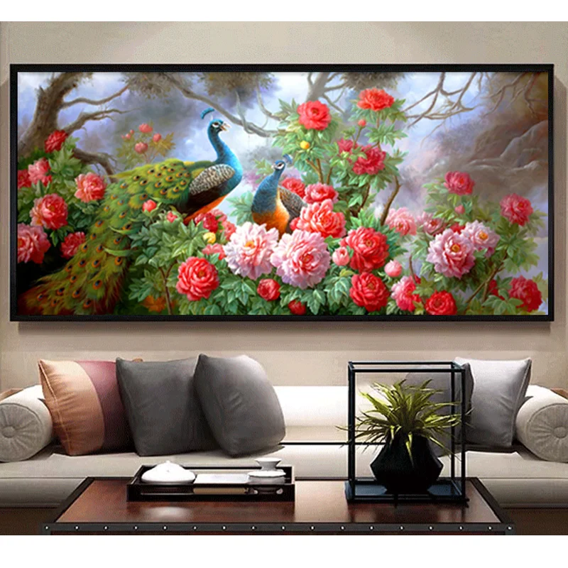 

5D DIY Diamond Painting Animal Peacock flower Sale Diamond Embroidery Art Kit Handmade Gift Decor For Home Holiday Gift