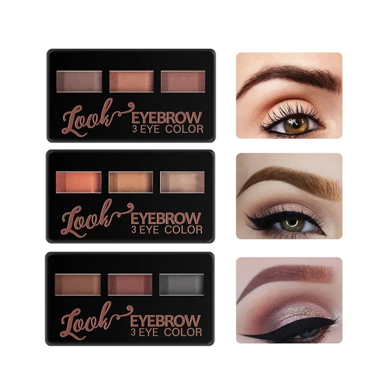 Палитра пудры для бровей стойкая водостойкая пудра 2019| |