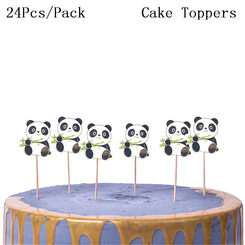 24 шт. детский Топпер для торта в виде панды | Дом и сад