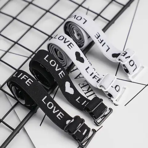 Fashion Summer Letter Print Bra Straps Intimate Accessories Women's Underwear Bra Straps Shoulder Girdle Shoulder Straps New