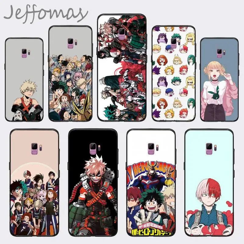 Чехол аниме My Hero Academia deku чехол для телефона Samsung S6 S7 edge S8 S9 S10 e plus A10 A50 A70 note8 J7