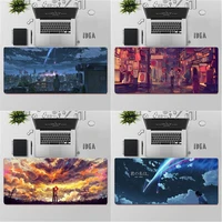 gaming mouse pad large mouse pad pc gamer computer mouse mat big mousepad keyboard desk mat xxl carpet anime your name mause pad
