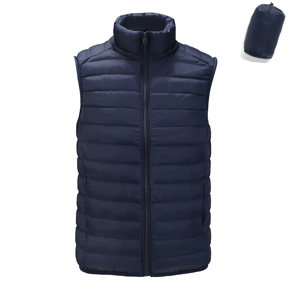 Жилет мужской на белом утином пуху ультралегкий безрукавка - Цена: 1319.93