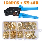150 шт., медные обжимные наконечники M3M4M5M6M8M10