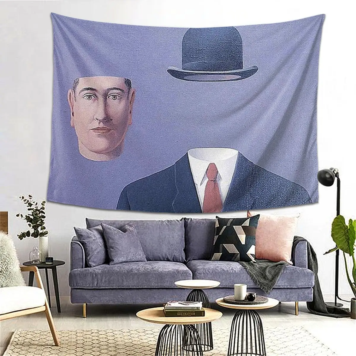 Палигрим Рене магритте гобеленовое одеяло покрывало настенная ткань из