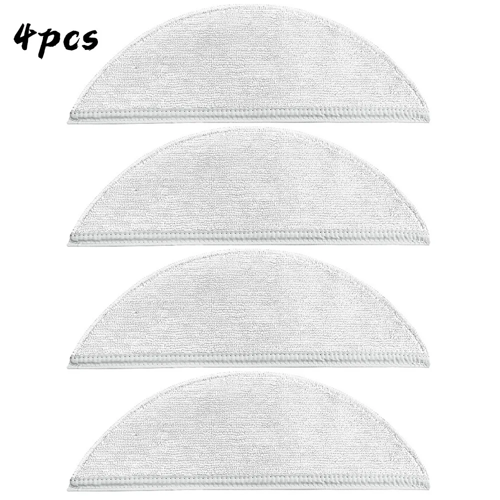 

4 Pcs Microfiber Mop Cloth For Lydsto R1 Robotic Vacuum Cleaner Parts Made Of High-quality Materials, More Durable